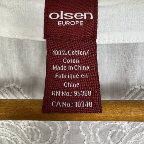 White Embroidered Cotton Tunic Coastal Cowgirl, Boho, Swim Cover Up - Picture 4 of 6